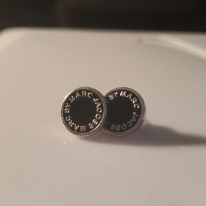 Marc Jacobs Black & Silver Earrings.
